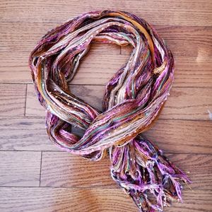 ✨2/20 Colorful metallic fringe boutique scarf